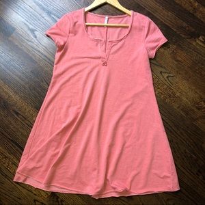 ☀️Z Supply Split Neck Dress Short Sleeve Sz Small